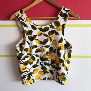 Zara lemon top